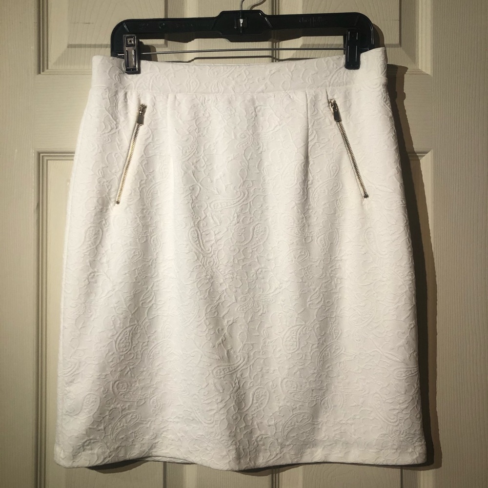 White Pencil Skirt - NWOT